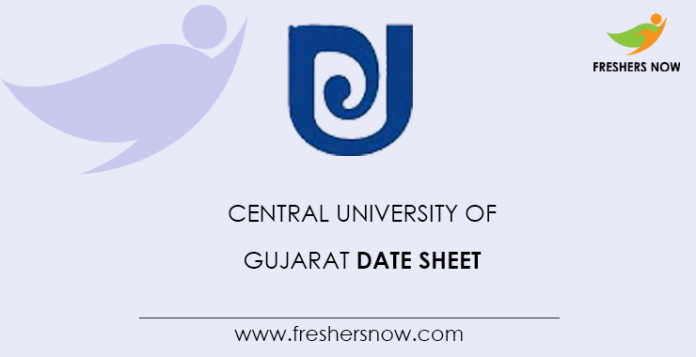 Central-University-of-Gujarat-Date-Sheet