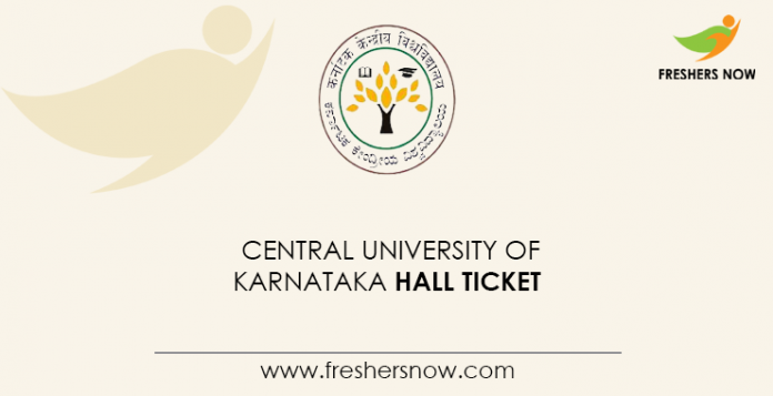 Central University of Karnataka Hall Ticket