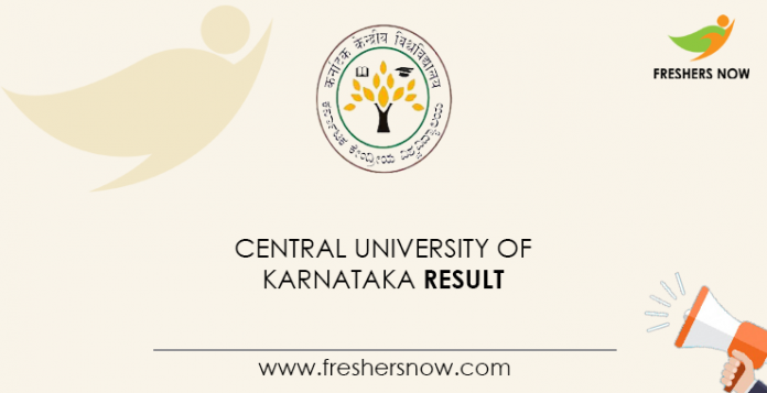 Central University of Karnataka Result