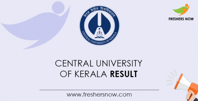 Central University of Kerala Result