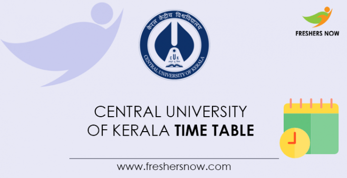 Central-University-of-Kerala-Time-Table