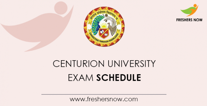 Centurion-University-Exam-Schedule