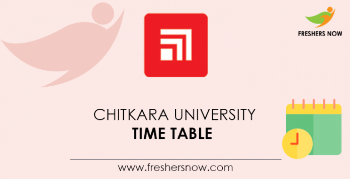 Chitkara-University-Time-Table