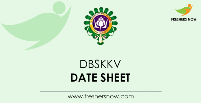 DBSKKV Date Sheet