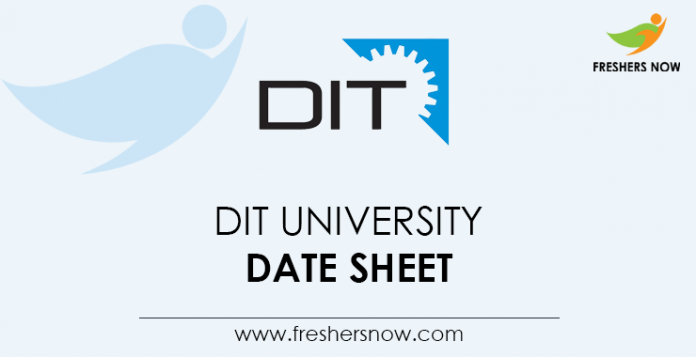 DIT-University-Date-Sheet