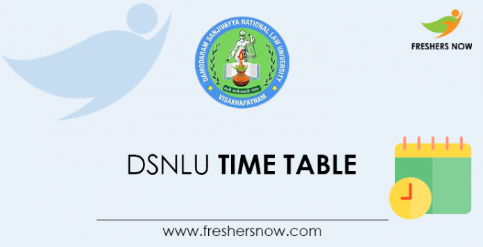 DSNLU Time Table