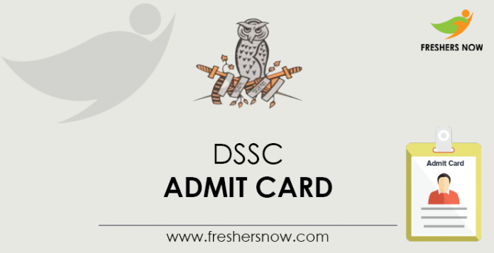 DSSC Admit Card