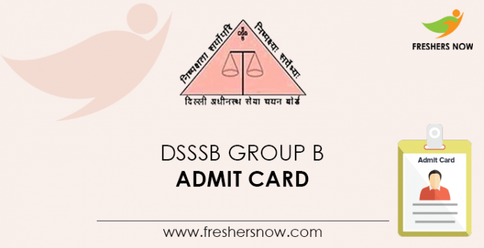 DSSSB-Group-B-Admit-Card