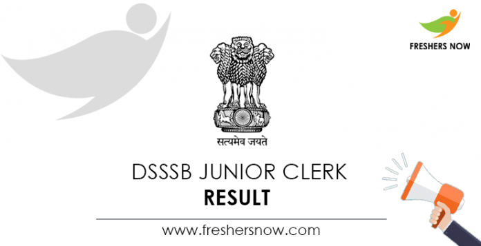 DSSSB-Junior-Clerk-Result