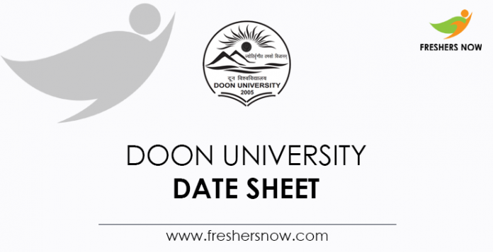 Doon-University-Date-Sheet