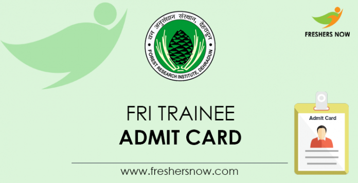 FRI-Trainee-Admit-Card