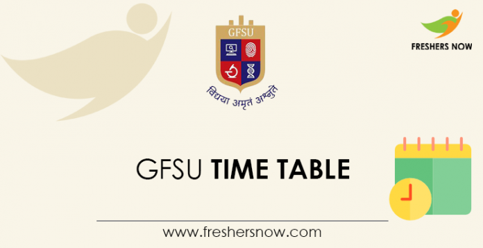 GFSU Time Table