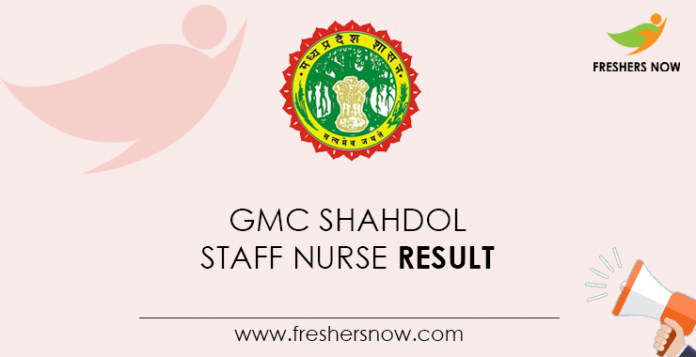 GMC-Shahdol-Staff-Nurse-Result
