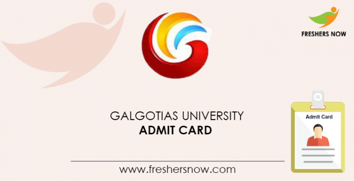 Galgotias-University-Admit-Card