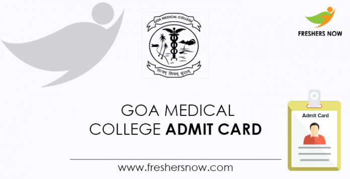 Goa-Medical-College-Admit-Card