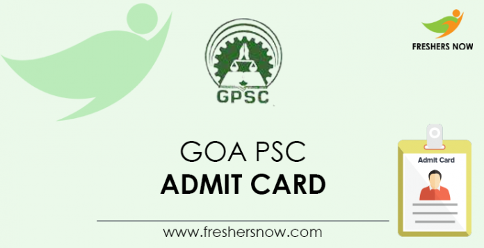 Goa-PSC-Admit-Card