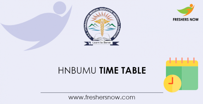 HNBUMU-Time-Table