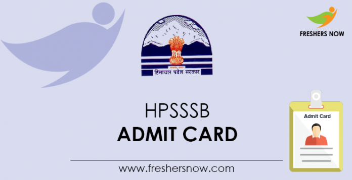 HPSSSB Admit Card