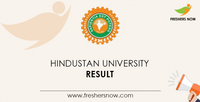 Hindustan-University-Result