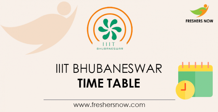 IIIT-Bhubaneswar-Time-Table