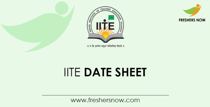 IITE-Date-Sheet