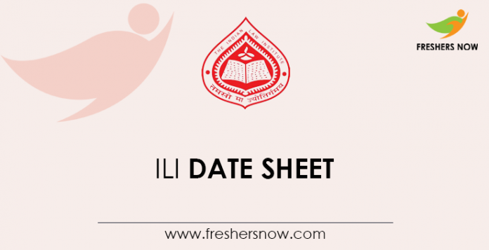 ILI-Date-Sheet