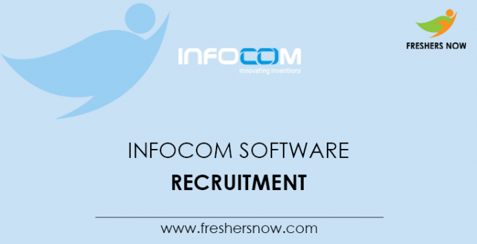 Infocom Software Recruitment 2021