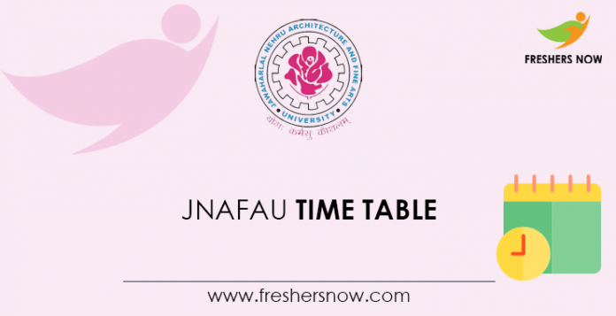 JNAFAU-Time-Table