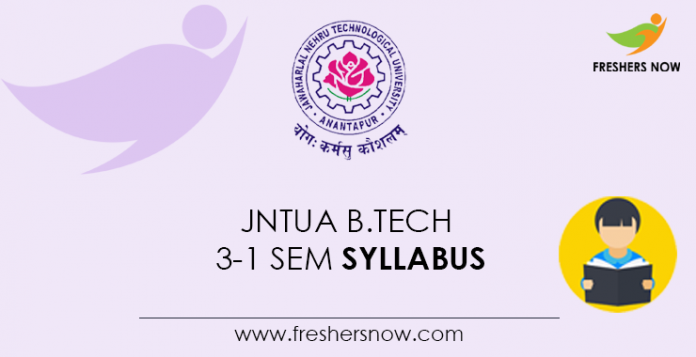 JNTUA-B.Tech-3-1-Sem-Syllabus