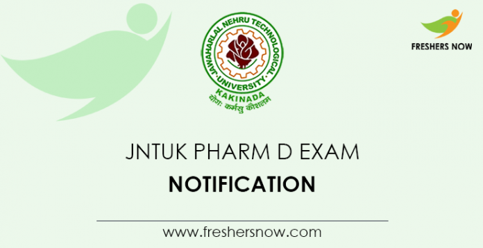 JNTUK-Pharm-D-Exam-Notification