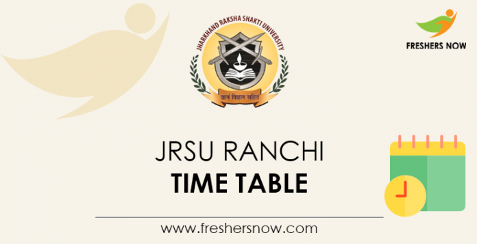 JRSU-Ranchi-Time-Table