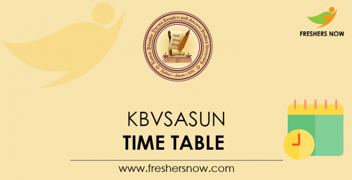 KBVSASUN-Time-Table