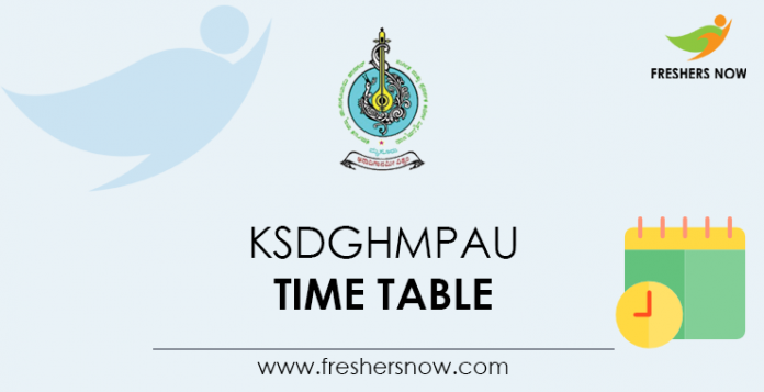KSDGHMPAU-Time-Table