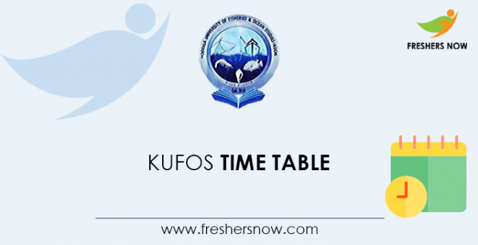 KUFOS Time Table