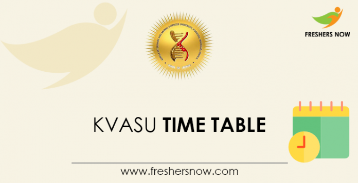 KVASU Time Table