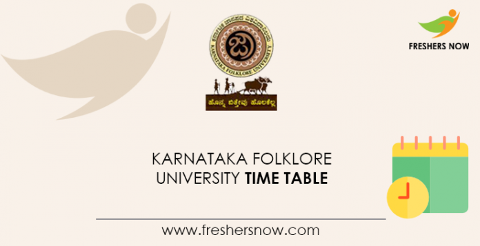 Karnataka Folklore University Time Table