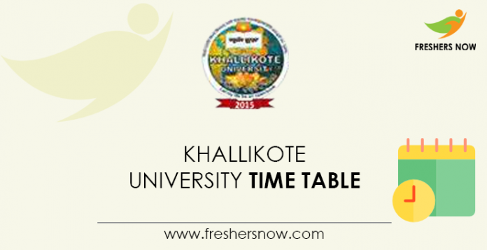 Khallikote-University-Time-Table