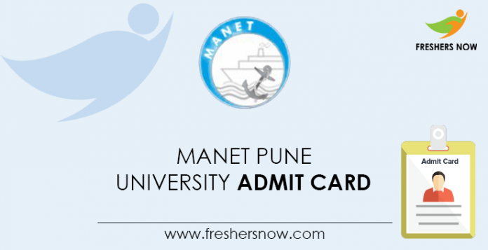 MANET Pune University Admit Card
