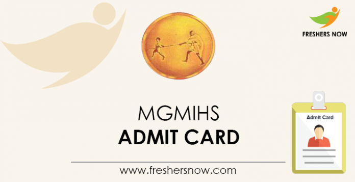 MGMIHS Admit Card
