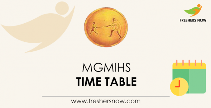 MGMIHS Time Table