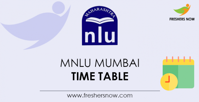 MNLU-Mumbai-Time-Table