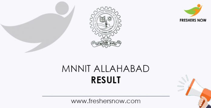 MNNIT Allahabad Result