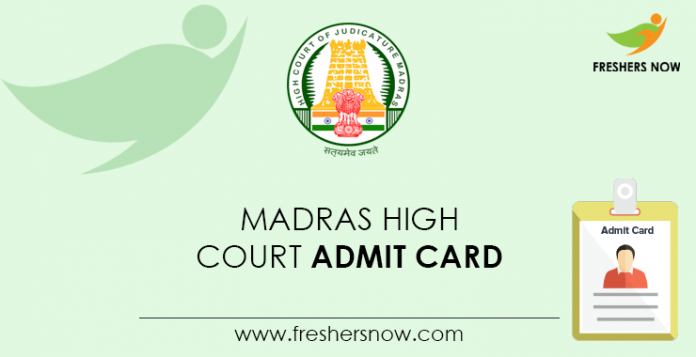 Madras-High-Court-Admit-Card