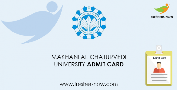 Makhanlal Chaturvedi University Admit Card