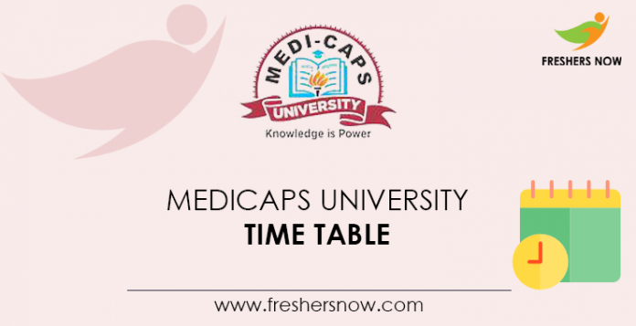 Medicaps-University-Time-Table