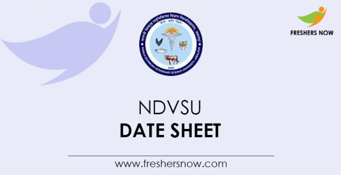 NDVSU Date Sheet