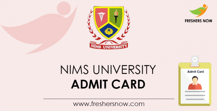 NIMS-University-Admit-Card