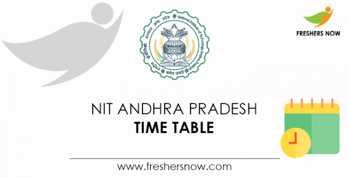 NIT-Andhra-Pradesh-Time-Table
