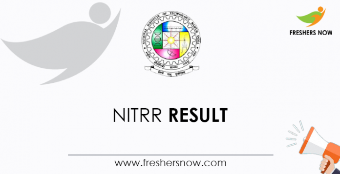 NITRR Result