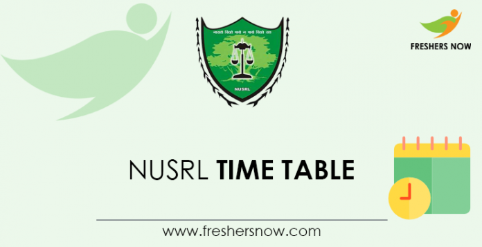 NUSRL-Time-Table